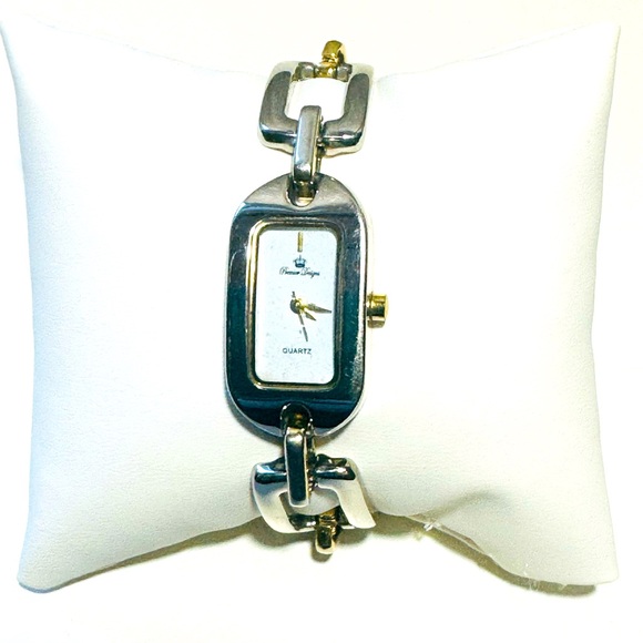 Premier Designs Rectangular Two-tone Watch - Picture 1 of 6